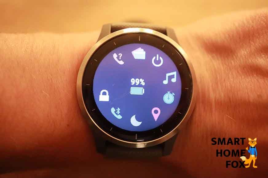 Man sieht das Menü auf der Garmin vivoactive 4